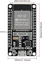 Vista 2 de Placa de desarrollo ESP-WROOM-32 ESP32 ESP-32S 2.4GHz WiFi + Bluetooth modo dual de doble núcleo procesador de microcontrolador integrado con antena