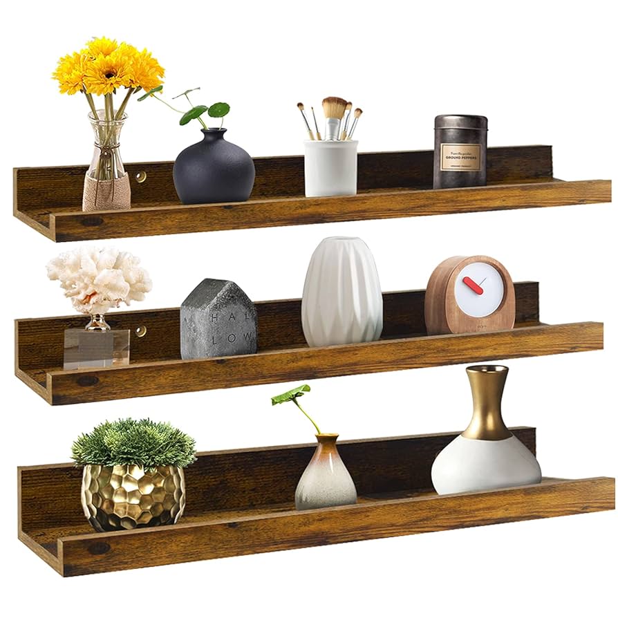 Amazon.com: Giftgarden 24 Inch Floating Shelves Wall Mounted