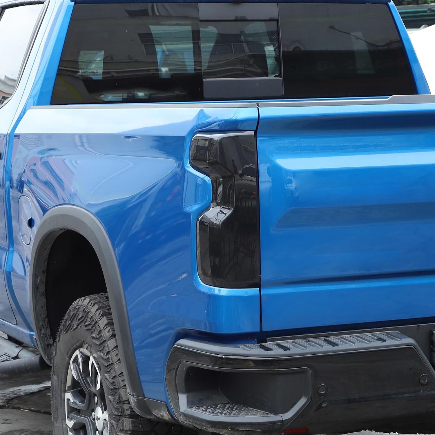 Taillight Tail Light Lamp Cover Fit for Chevrolet Silverado 2022-2026(Smoked Black)
