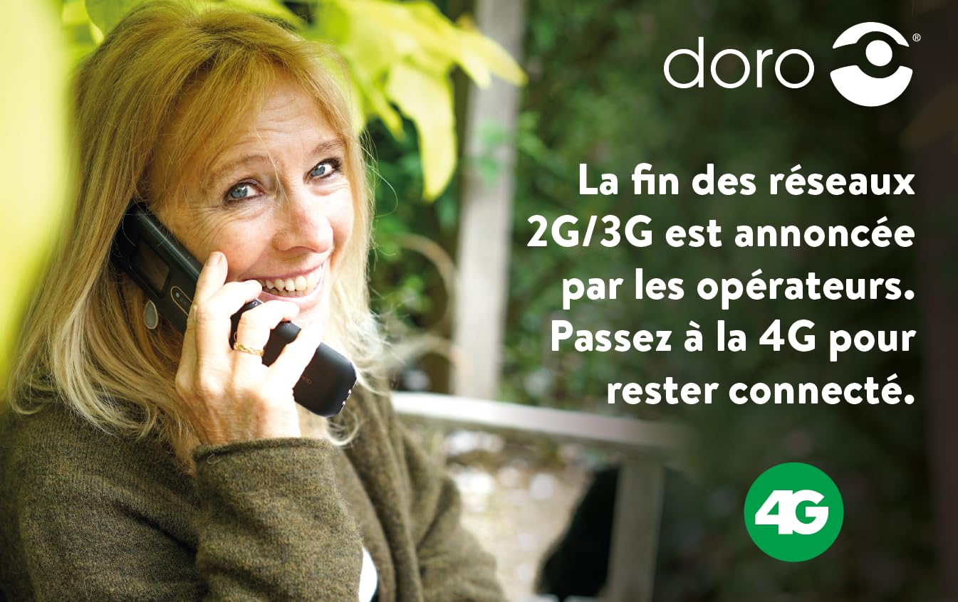 Telefono cellulare Doro 6060 2G Flip Mini per anziani - Dettaglio