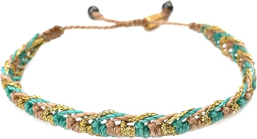 Vista 151 de Rumi Sumaq Pulseras con lazo de bandera del orgullo y el país, macramé tejida anudada a mano, cola de pez y trenzada, pulseras unisex ajustables Azul