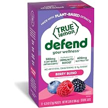 True Lemon Defend Berry Blend Immune Support Drink Mix Packets, 12 ct