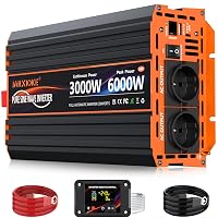 Inverter 24v 220v Onda Pura 3000W Invertitore di Potenza Convertitore di Alimentazione