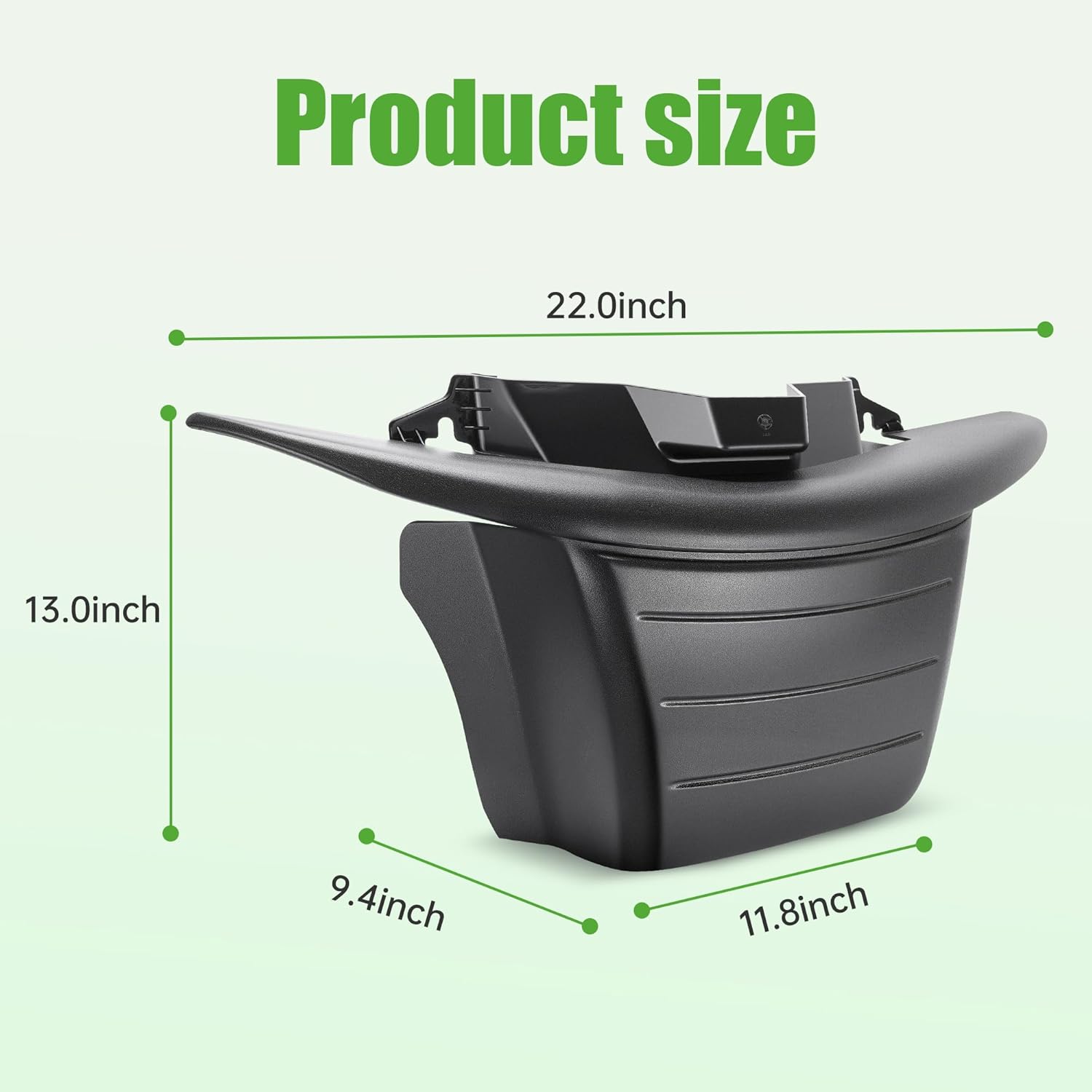 10L0L Golf Cart Front Bumper for EZGO RXV 2016+ Golf Carts, Replaces Parts 656325
