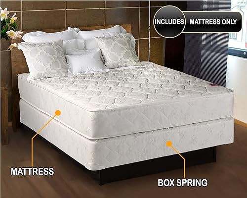 Miniatura 3 de DS Solutions USA Legacy - Colchón de doble cara tamaño matrimonial solo con protector de colchón incluido, ortopédico, resortes interiores,