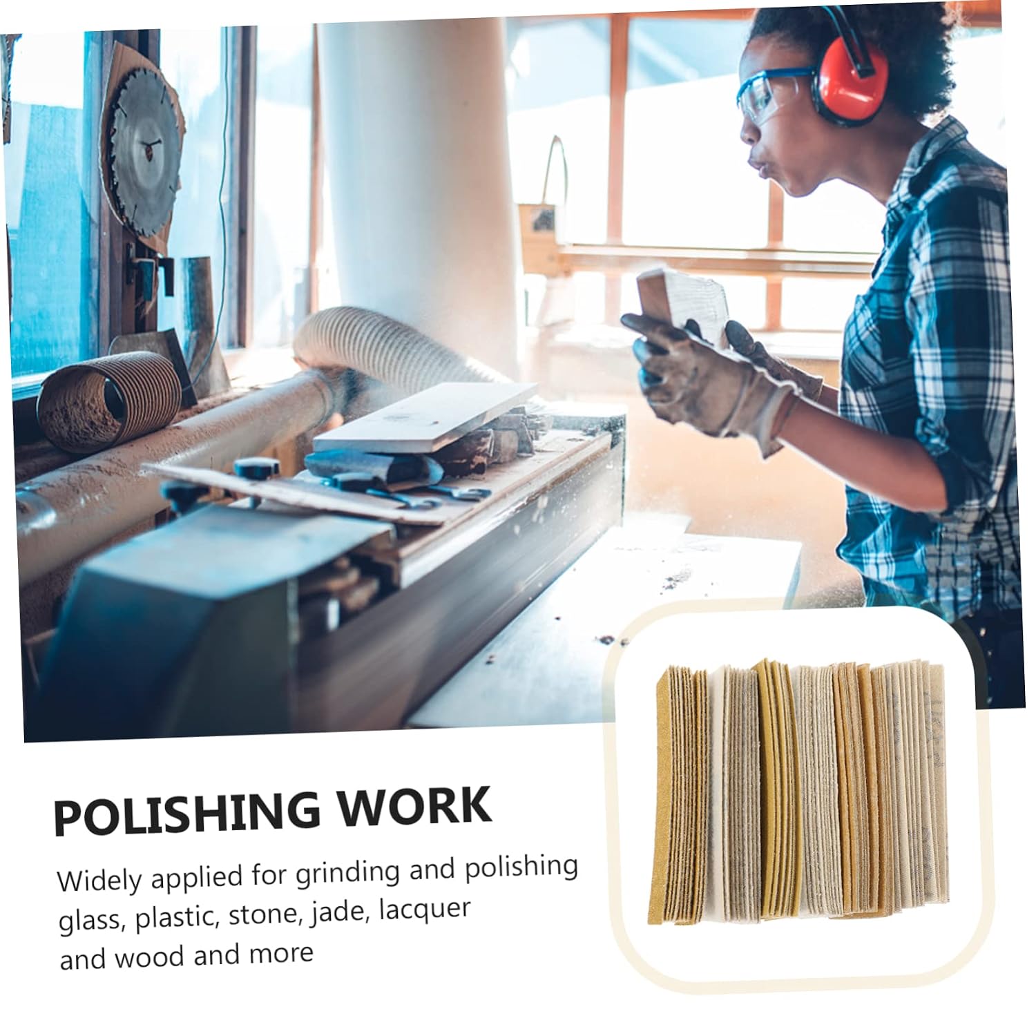 60 Sheets Wet Dry Sandpaper Assortment Grit for DIY Projects Crafts Woodworking Compact Durable Sanding Tools for More