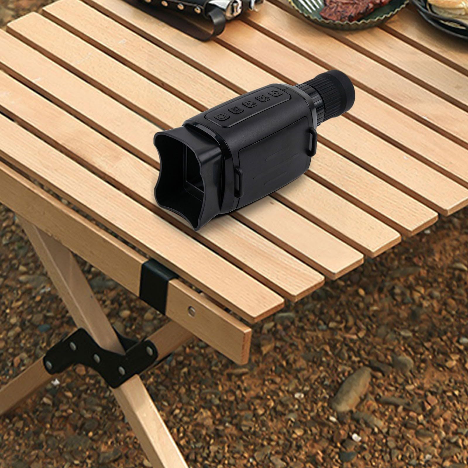 Digitales Infrarot Nachtsicht Monokular 1080P HD mit 2 Zoll TFT Display, 16x Digitalzoom, 3W 850nm Einstellbarer Strahler für Jagd, Wildbeobachtung und Camping, Lange Reichweite 800m-3000m, Bl
