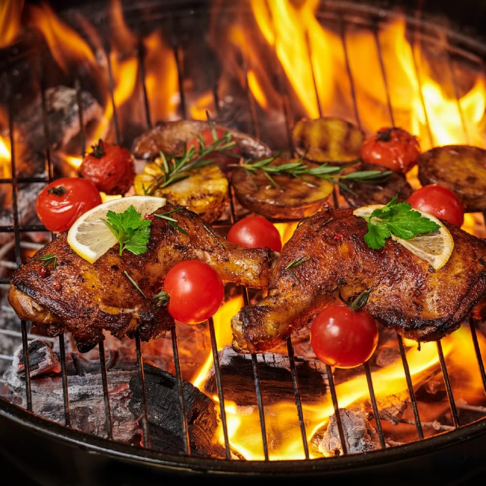 Griglia rotonda in ghisa 45 cm per barbecue tondo a carbone e a gas, kettle BBQ Griglia rotonda in ghisa 45 cm per barbecue tondo a carbone e a gas, kettle BBQ