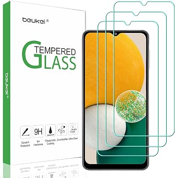 3-Pack Compatible Samsung Galaxy A13 Screen Protector Tempered Glass, Touch Sensitive, Case Friendly, 9H Hardness
