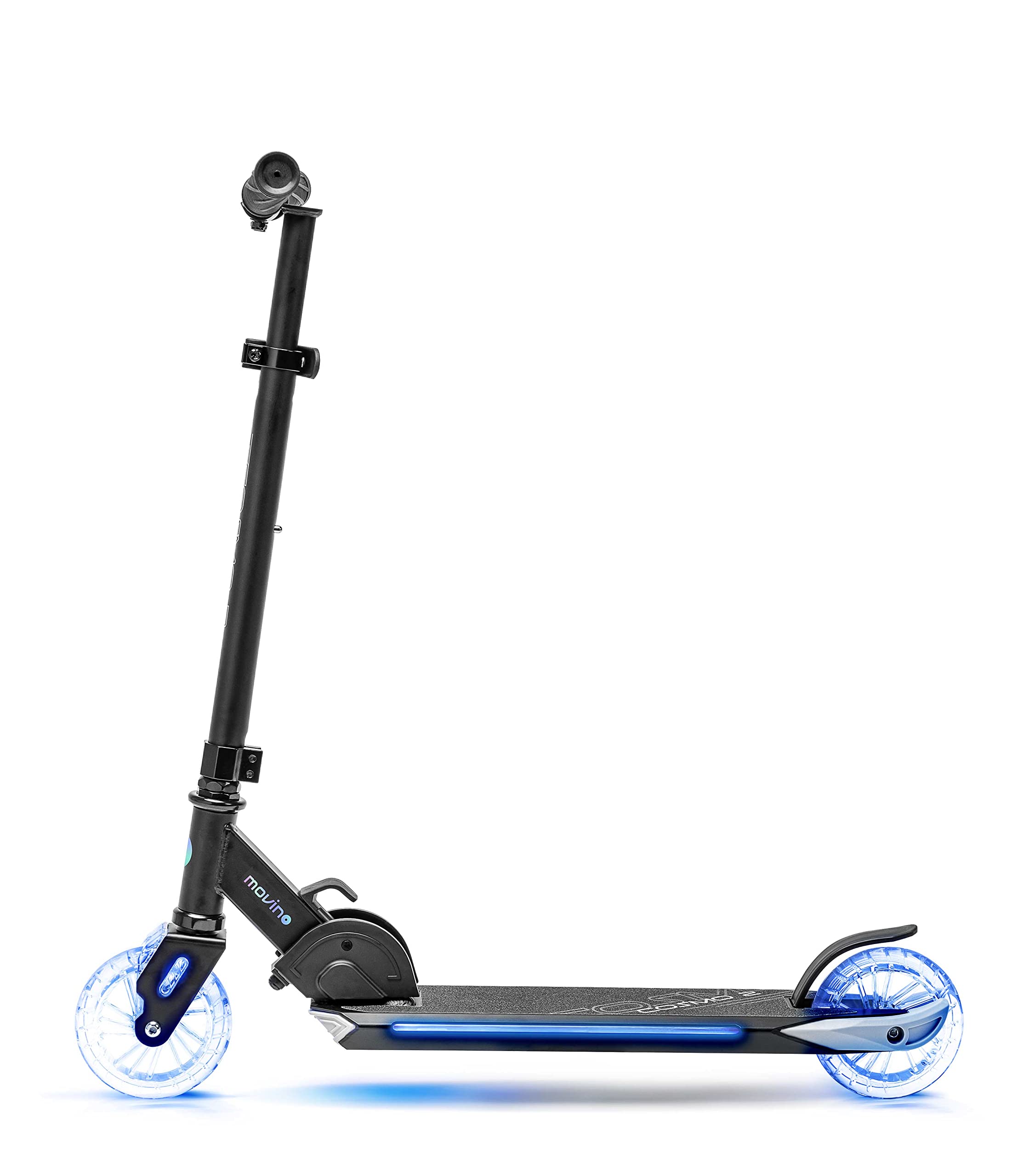 Movino Cosmo2 Scooter à Deux Roues | pour Les Enfants de 5 à 8 Ans | Pliable | Plate-Forme éclairée et Roue Avant de 125 mm