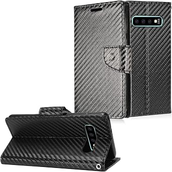 Compatible with Samsung Galaxy S10 6.1" SM-G973 - PU Leather Flip Wallet Case - CT5 PU Leather