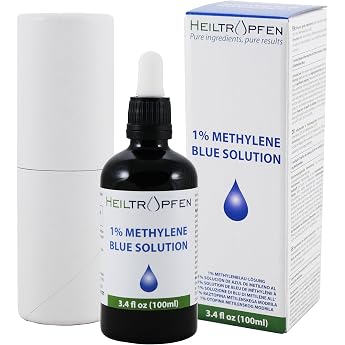 Methylene Blue 1% Solution - 100 ml | Ultra High Purity | Ingredients in Pharmaceutical Quality USP - Tested by Third Parties