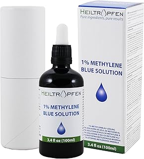 1% Methylene Blue Solution - 100ml | Methylene Blue | Liquid | Drops | Pharmaceutical Grade Ingredients | Heiltropfen®