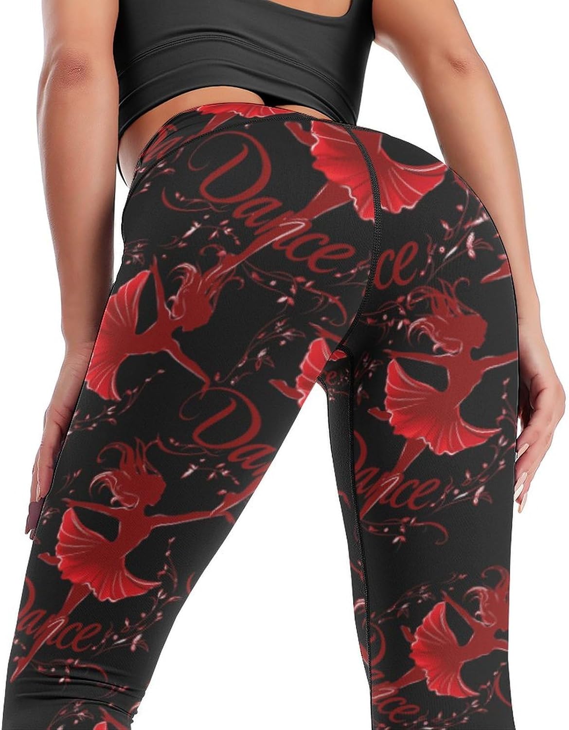 Funny Dancer Dancing Yoga Pants Women High Waisted Leggings Workout Athletic Lounge Pant