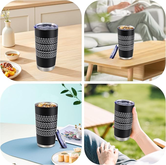 Taza de Café Oculta Mensaje 20oz Negra miniatura 6
