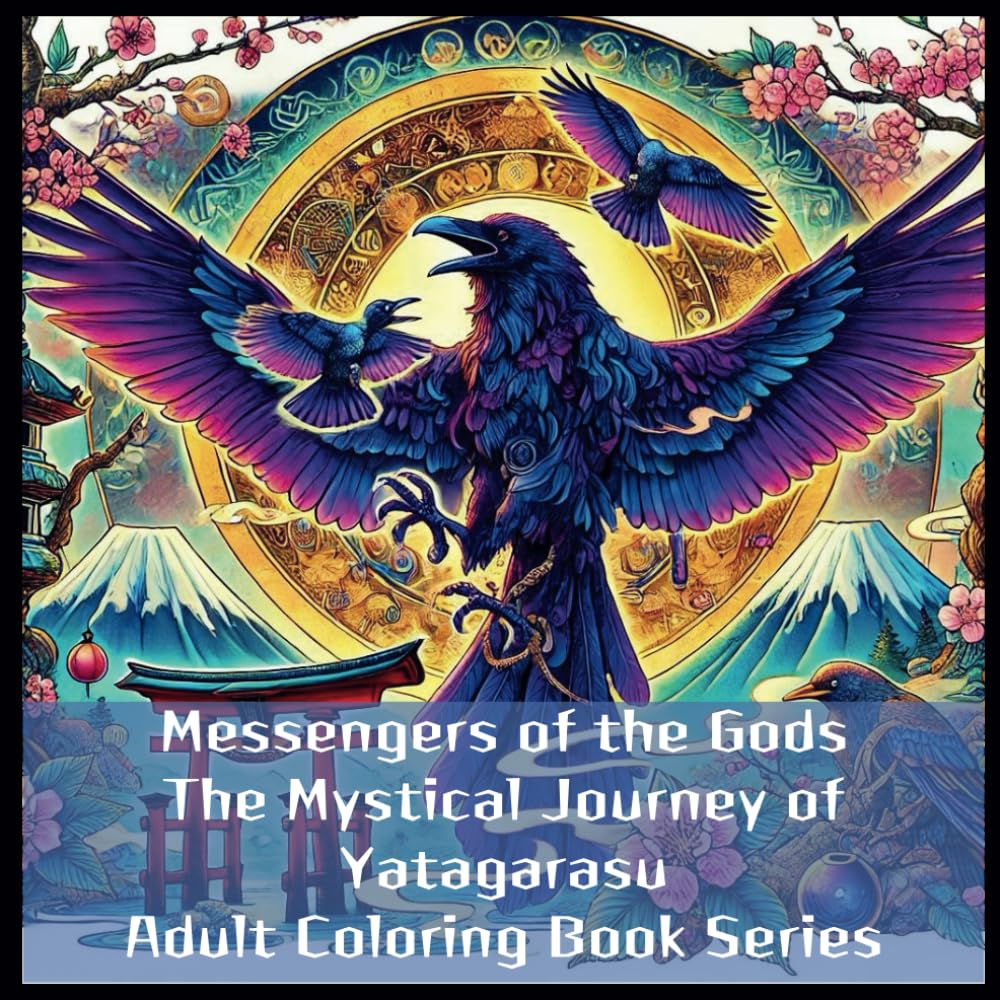Messengers of the Gods　The Mystical Journey of Yatagarasu　～Adult Coloring Book Series～