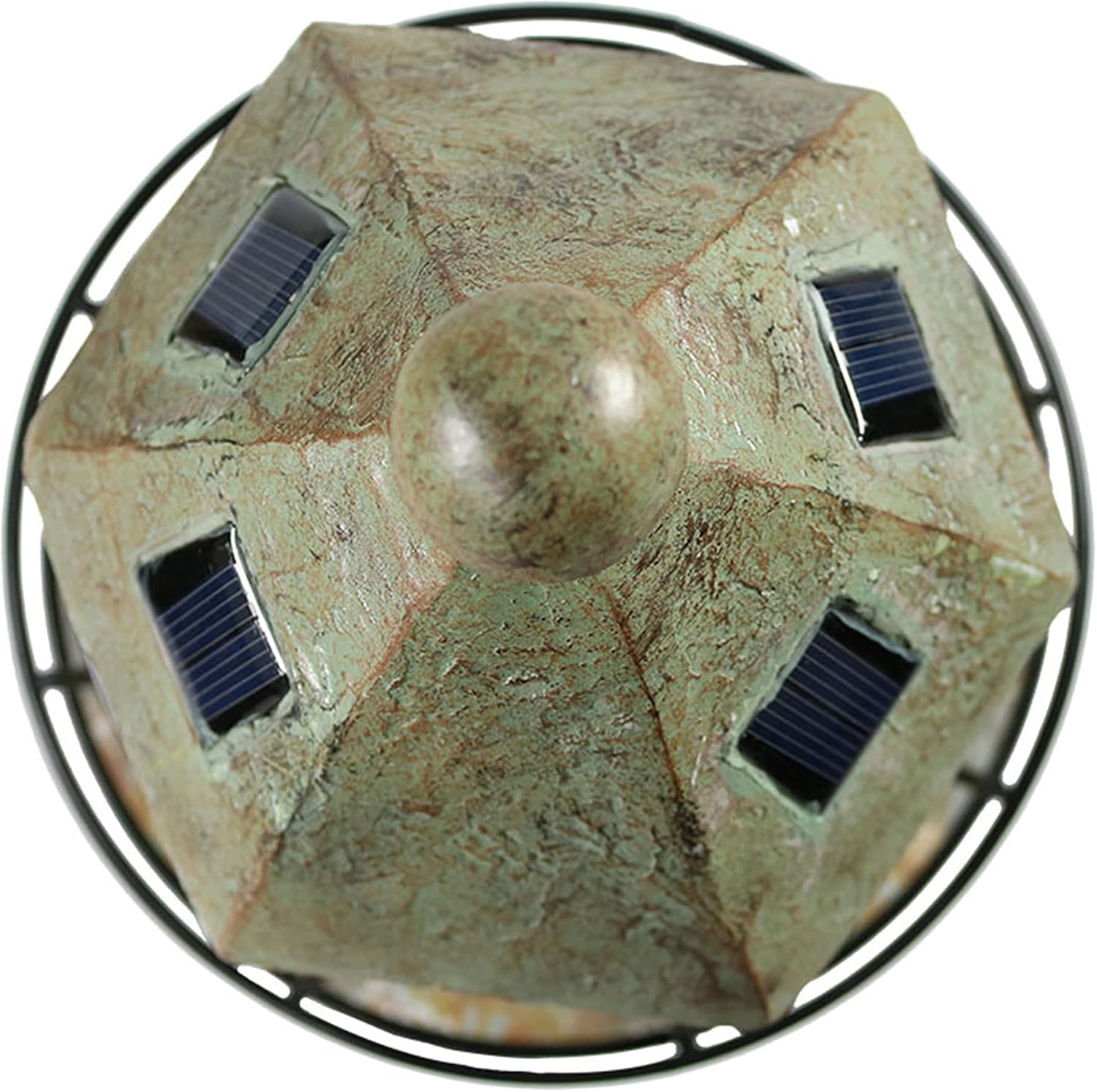 Sunnydaze 35-Inch Outdoor Lighthouse Lamp - Solar Lighthouse Decor with LED Light for Garden, Yard, Patio - Decorative Cobblestone