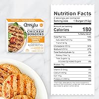 Vista 3 de Amylu Foods - Hamburguesa de Pollo con Cebolla Caramelizada y Gouda, Ingredientes Naturales, 18g de Proteína, Pollo Criado sin Antibióticos