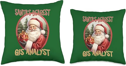 Miniatura 3 de GIS Analyst Christmas Holiday Love Xmas - Almohada de 16 x 16 pulgadas, multicolor