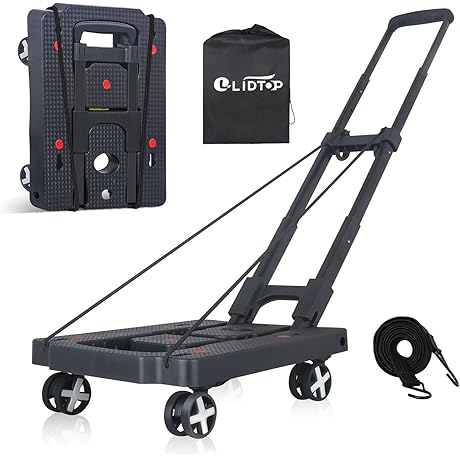 Innovative Folding Hand Truck Dolly for Effortless Luggage Transport