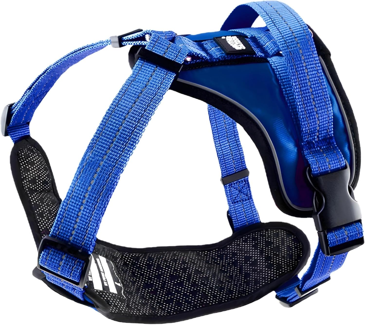 Comfortable Dog Safety Harness for Car, Reflective Strips for Nighttime, Quick Release Buckle