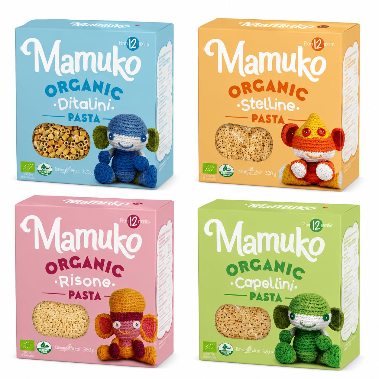 Mamuko Organic The Beginning Pasta 4-Pack Variety