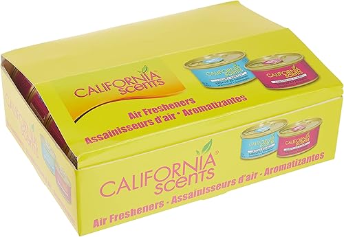 Miniatura 4 de Ambientador de latas y neutralizador de olores de California Scents juego de 12 latas a prueba de derrames para el hogar y el automóvil cereza