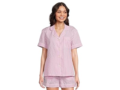 Bedhead PJs Organic Cotton Woven Short Sleeve Shorty Set Women