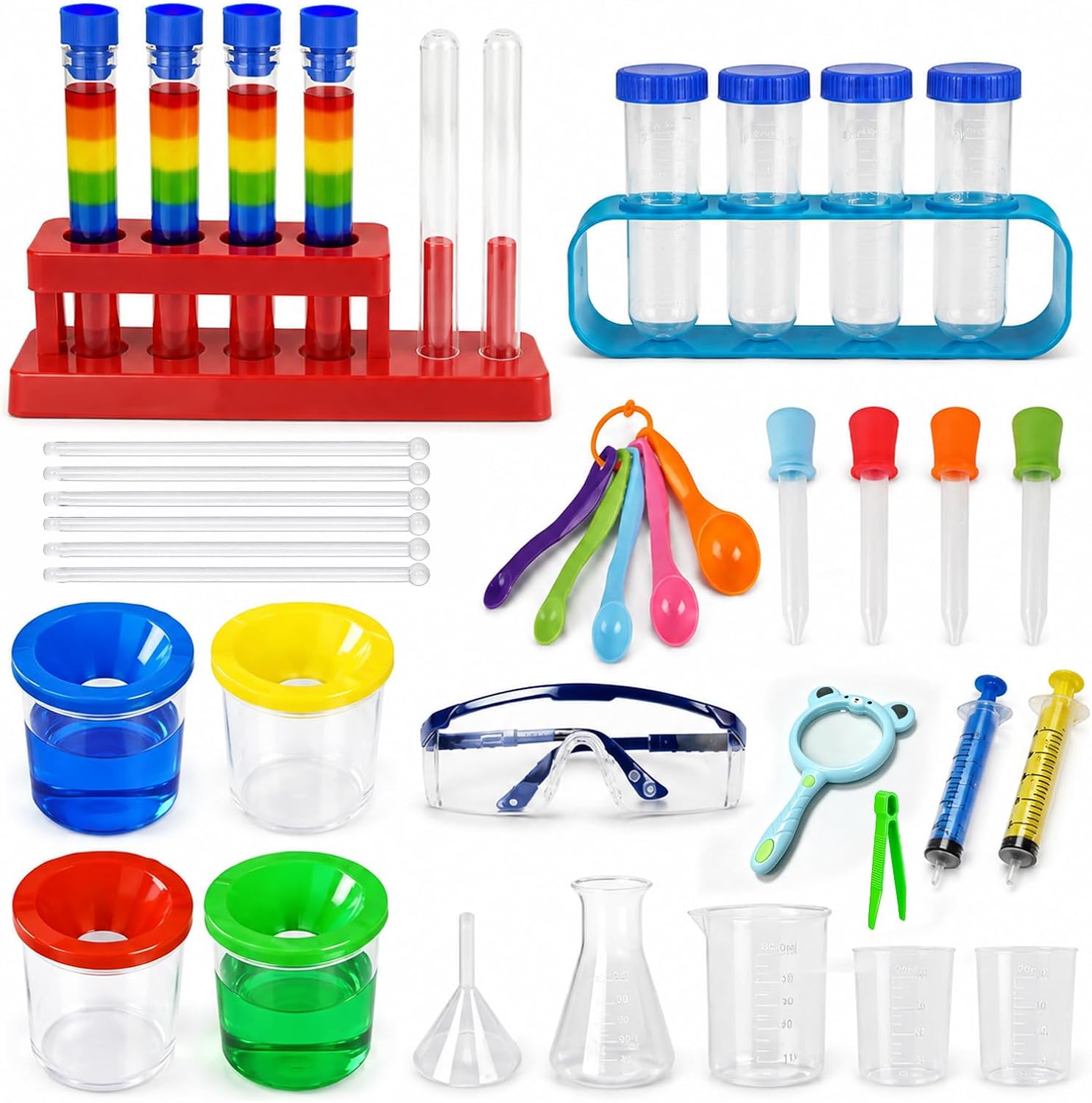 39 Pcs Science Kits for Kids, Chemistry Set Beakers Test Tubes