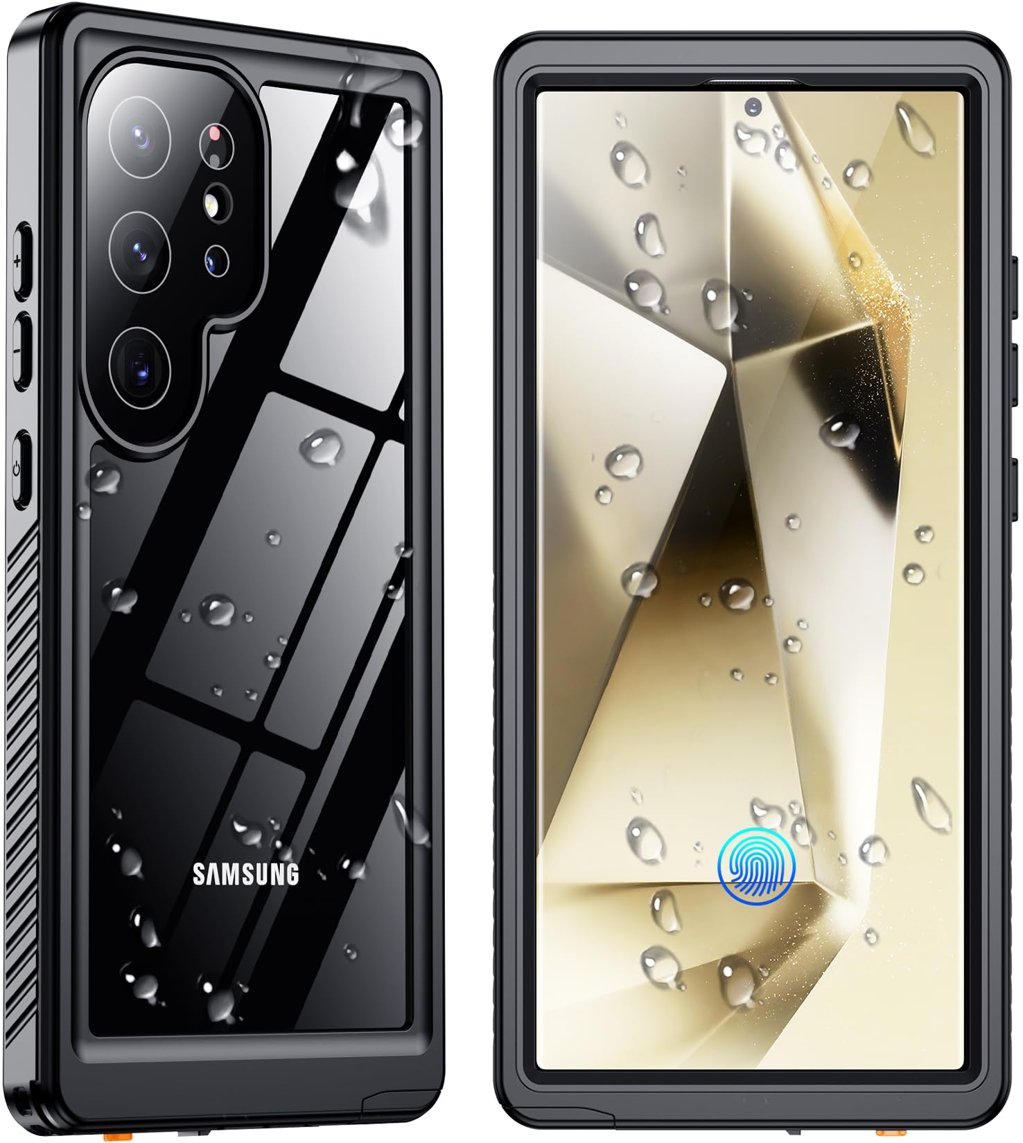 SPIDERCASE Designed for Samsung Galaxy S26 Ultra Case Waterproof,Built-in Screen & Camera Lens Protector[IP68 Underwater] [Military Grade Shockproof] Full Body Protection Phone Case,Black/Clear — view 12