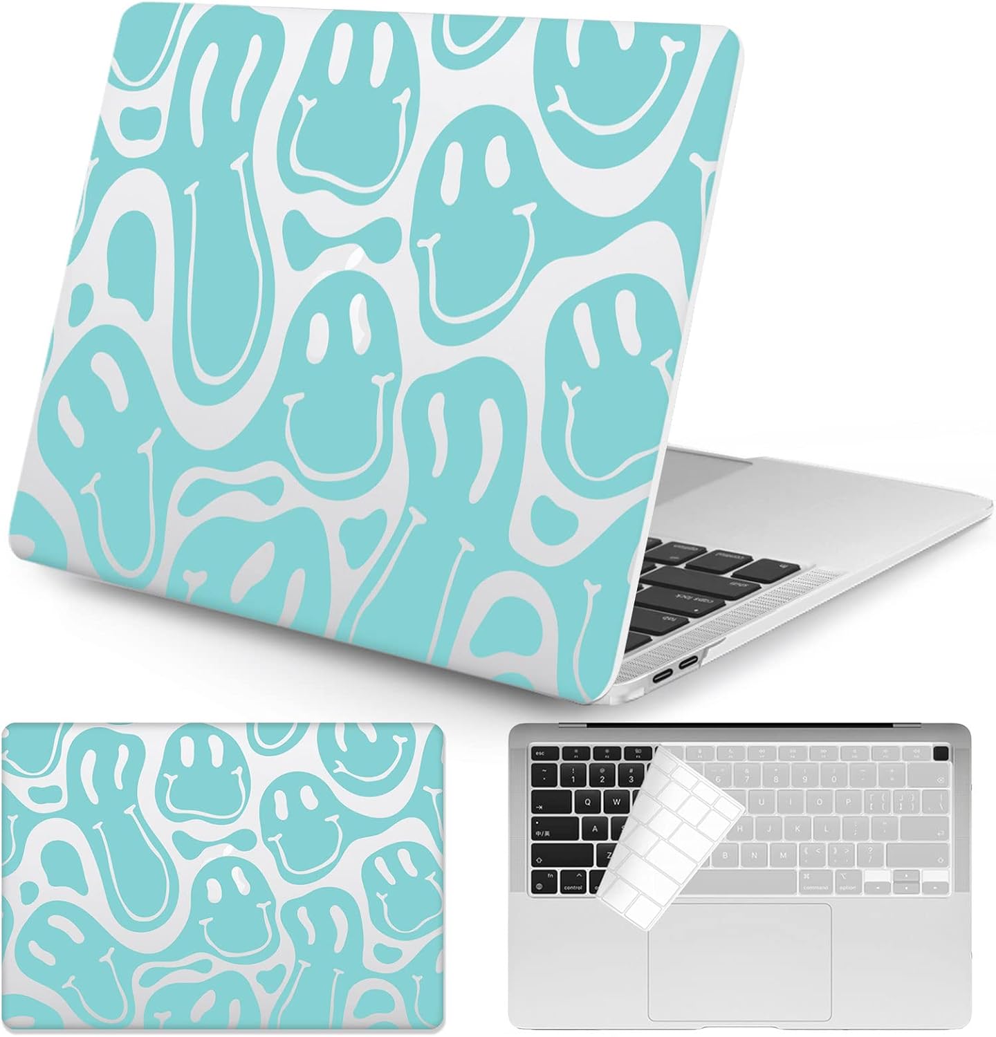 Watbro Compatible with 2022 Release MacBook Air 13.6 Inch Case M2 Chip Model A2681,Retro 70’s Modern Pattern case, Suitable for MacBook Air 2022 with Touch ID