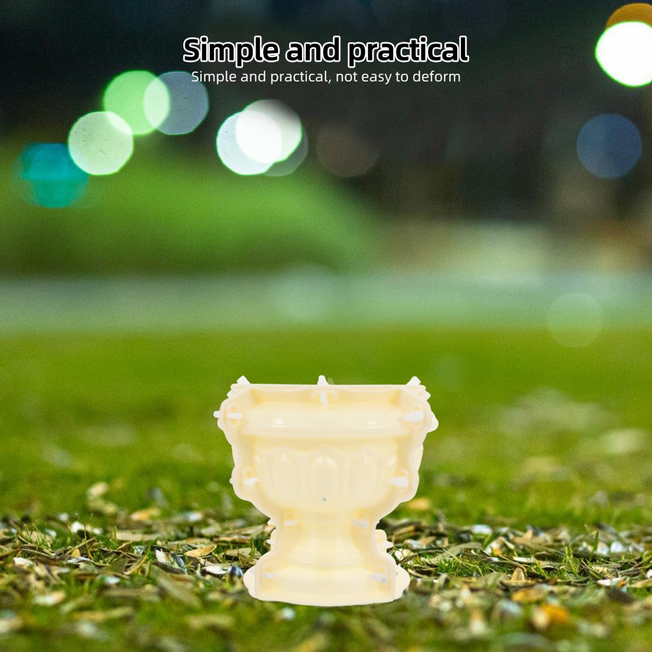 Happyyami Molde de plástico para hacer macetas, 13,00 x 13,00 x 10,24 pulgadas, molde de riego reutilizable para maceta, molde para manualidades, estilo europeo, fácil de limpiar para jardín y