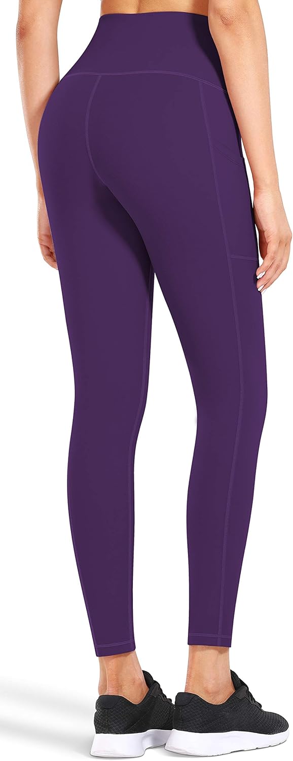 Fengbay High Waist Yoga Pants, Pocket Yoga Pants Tummy Control Workout Running 4 Way Stretch Yoga Leggings - Image 4