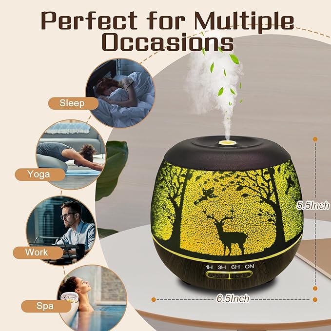 Difusor de Aromas Eléctrico 400ml Bluetooth con Mando miniatura 2