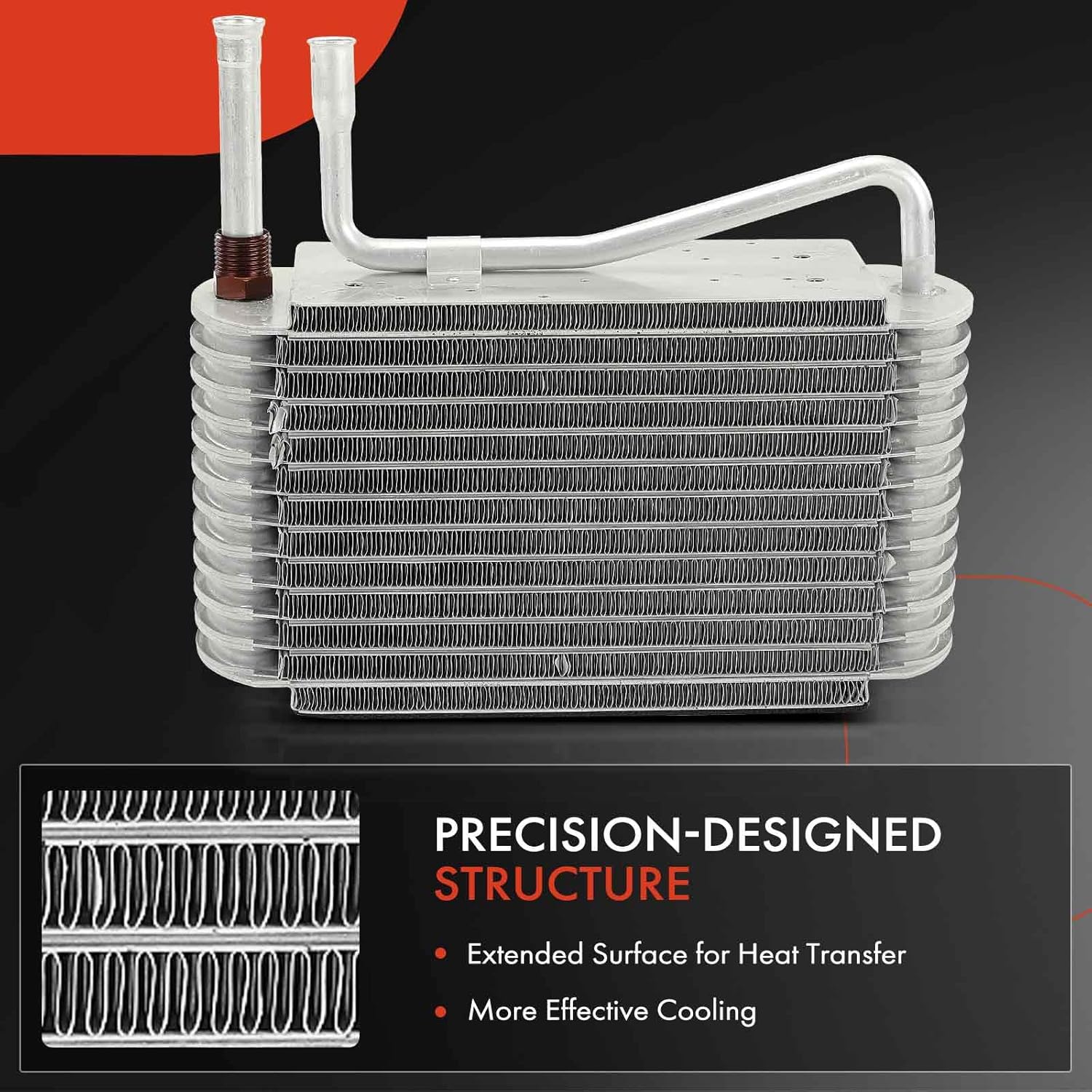 A-Premium AC Evaporator Core Compatible with Ford Mustang 1987-1993, Thunderbird 1987-1988 & Lincoln Mark VIII 1987 & Mercury Cougar 1987-1988