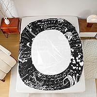 Vista 136 de jejeloiu Sea Turtle Sheet Set Ocean Creature Themed Sheets with Deep Pocket Fitted Sheet Sea Underwater World Bed Sheets Set Bed Reptile Tortoise