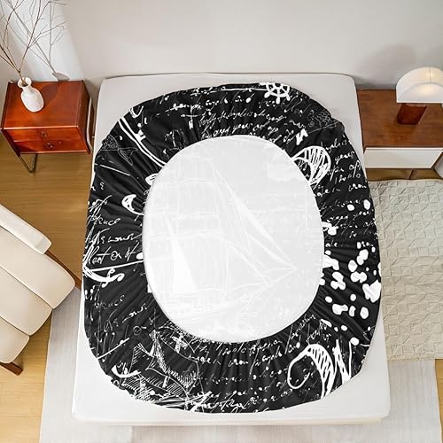 Miniatura 136 de jejeloiu Sea Turtle Sheet Set Ocean Creature Themed Sheets with Deep Pocket Fitted Sheet Sea Underwater World Bed Sheets Set Bed Reptile Tortoise