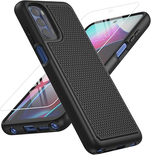 BNIUT Funda para Motorola Moto G-Stylus 2022 funda protectora de doble capa resistente para teléfono celular, a prueba de golpes, con parte trasera