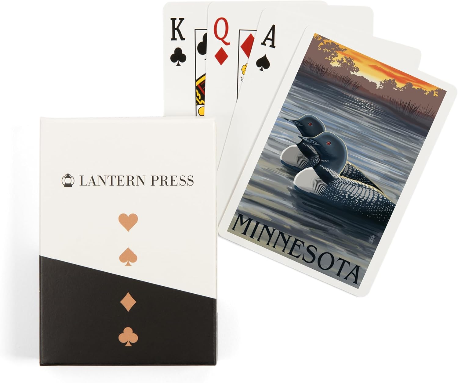Lantern Press Minnesota Loons, 52 Playing Cards for Adults, Poker Size Card Deck