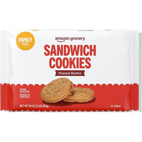 Amazon Grocery, Peanut Butter Sandwich Cookies, 1 Lb