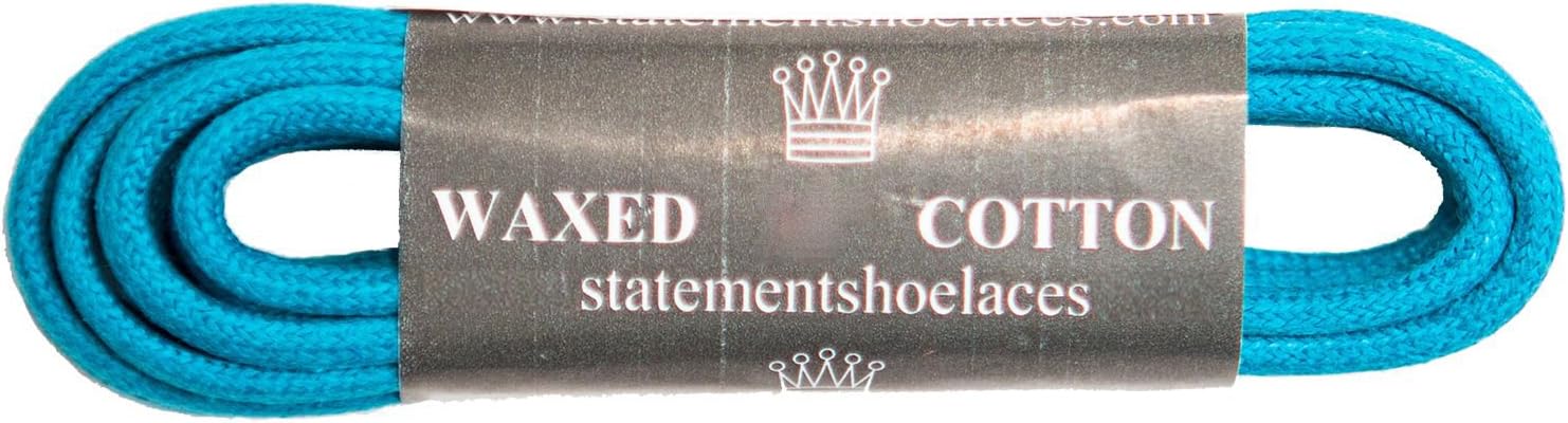StatementShoelaces Waxed Cotton Thin Round Dress Shoelaces 2 Pair Pack