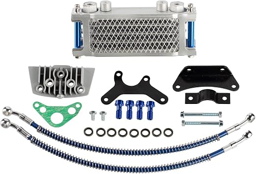 Universal Motorcycle Engine Oil Cooler 125cc 140cc Dirt bike Pit Bike Monkey Bike DAX Pocket Bike ATV Motorcycle Use Oil Cooler Set