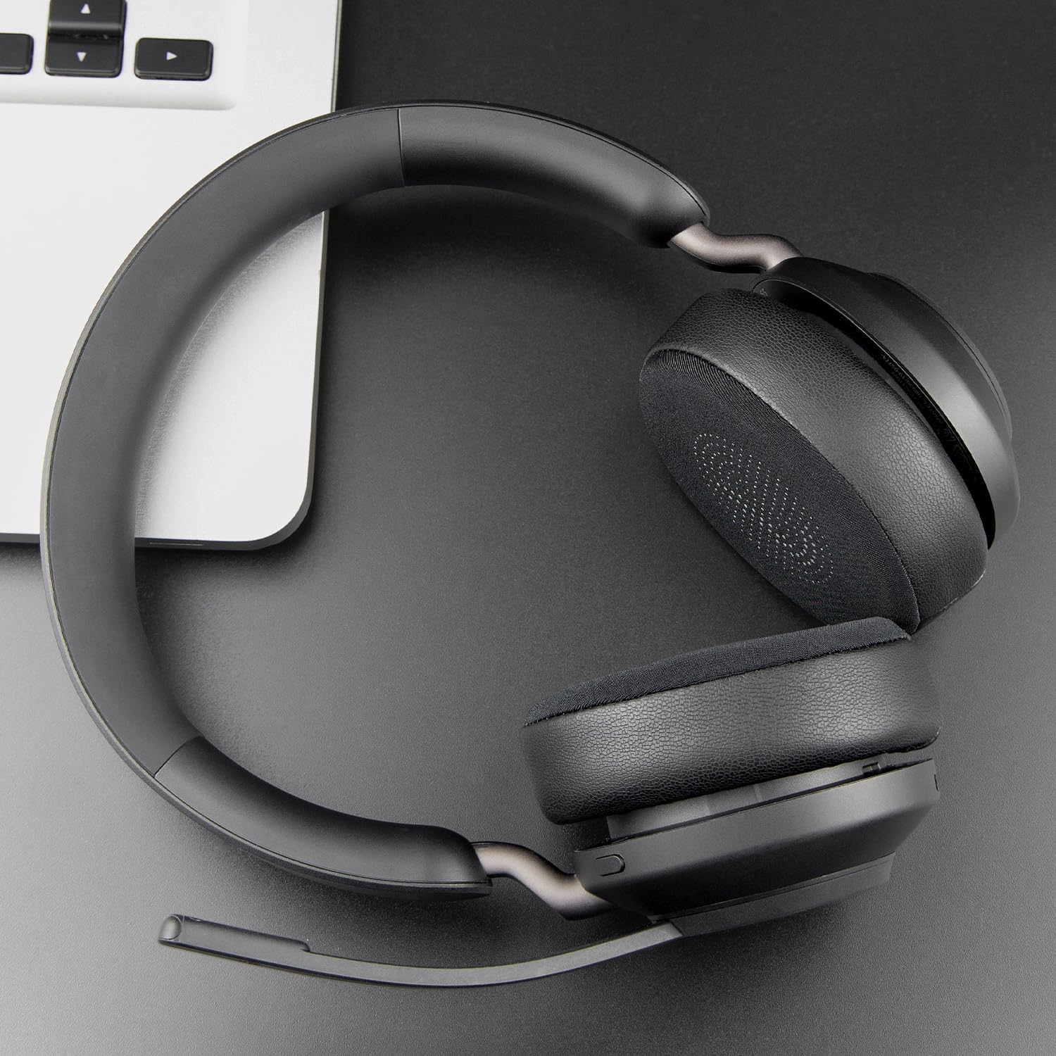 SOULWIT Cooling Gel Earpads Replacement for Jabra Evolve2 65 (Evolve 2 65MS 65UC MS UC)/Evolve2 40 (40UC 40MS USB)/Elite 45h On-Ear Wireless Headset, Ear Pads Cushions with Ice Silk Fabric - Black - Image 8