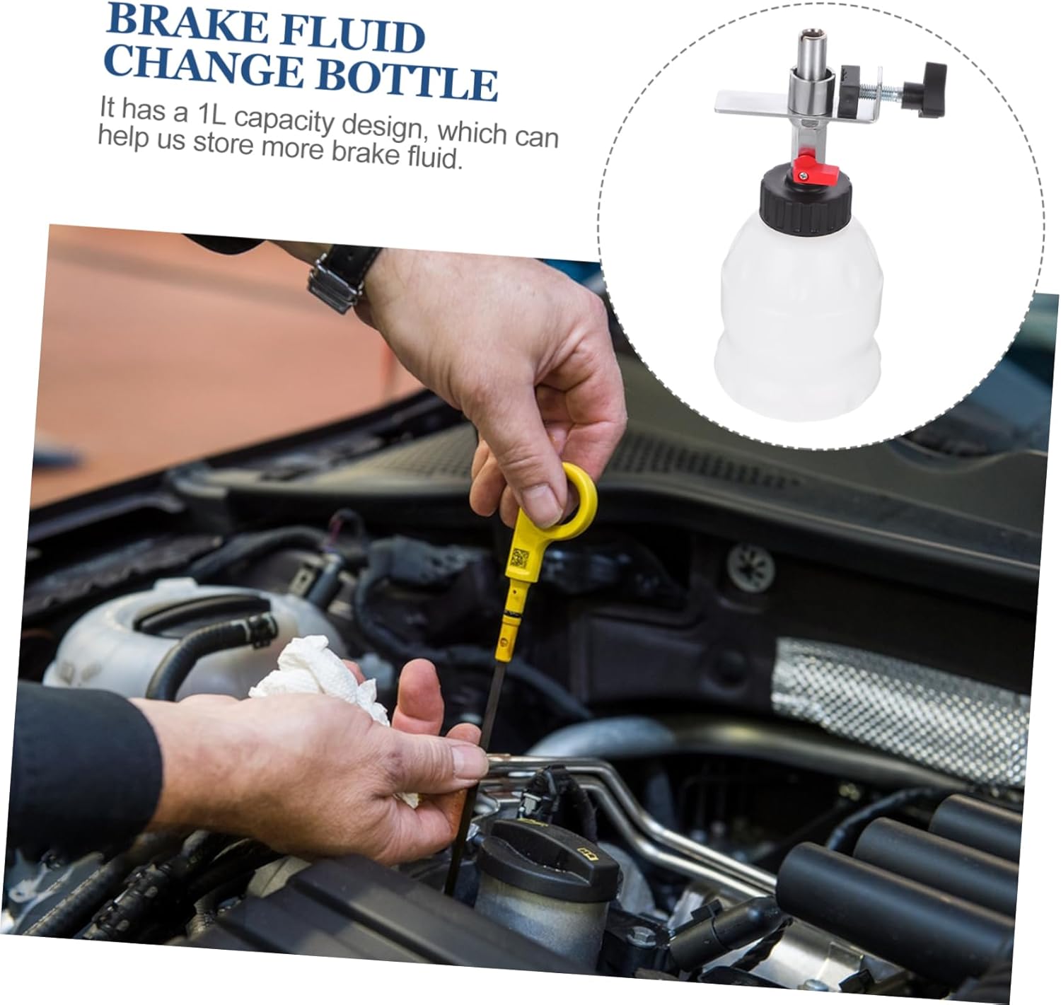 Oil Change Can Car Brake Fluid Refiller One Person Brake Bleeder Kit Automotive Tool