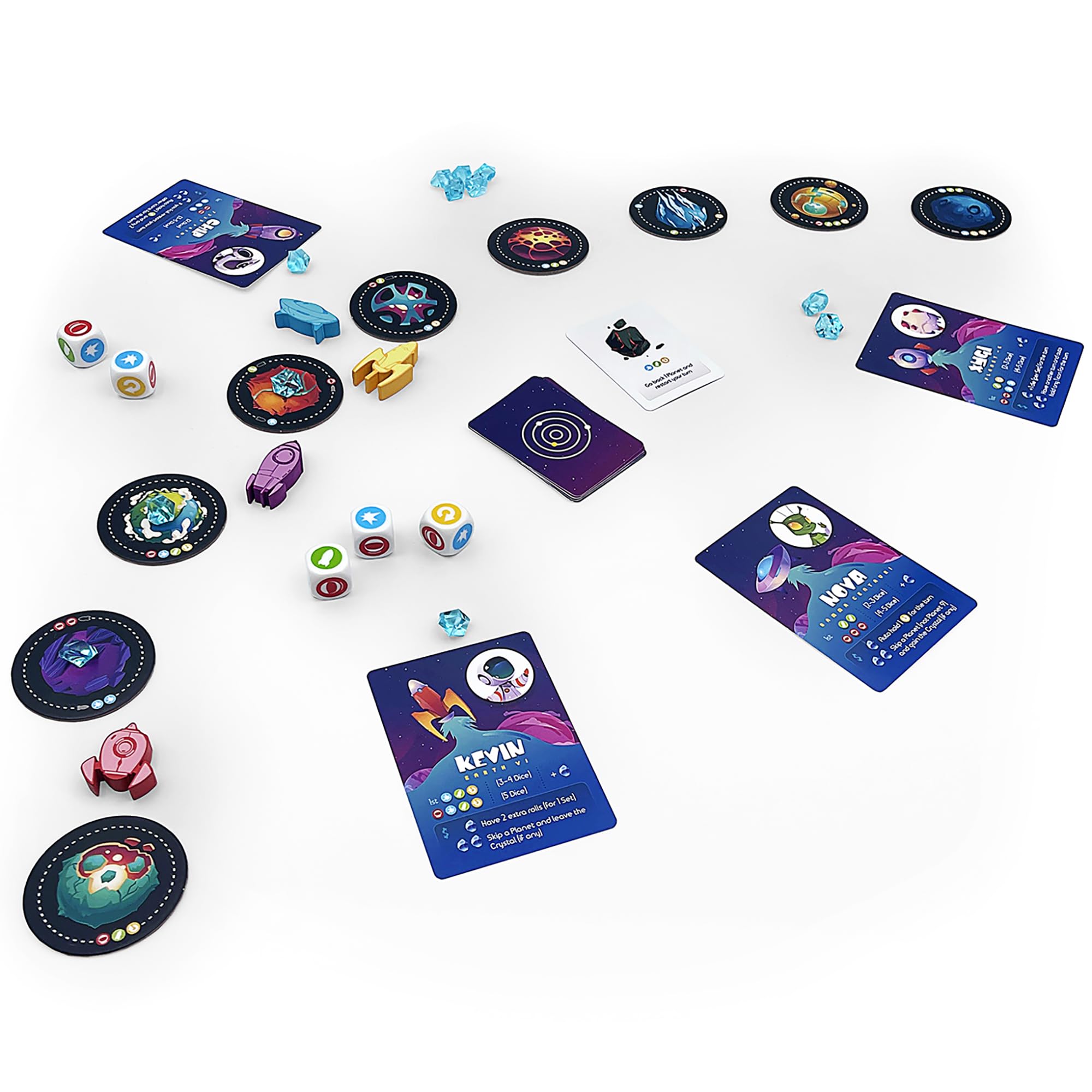 Dice Game Slingshot Space Race - Galactic Planet Hopping Board Game For ...