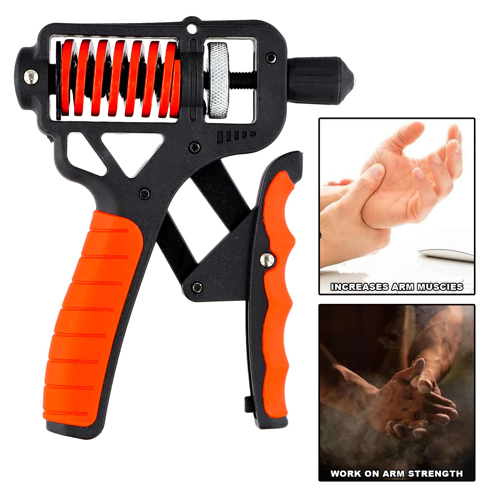 Handtrainer Mit Einstellbarem Widerstand 10-100kg – Für Griffkraft, Unterarm Und Finger
