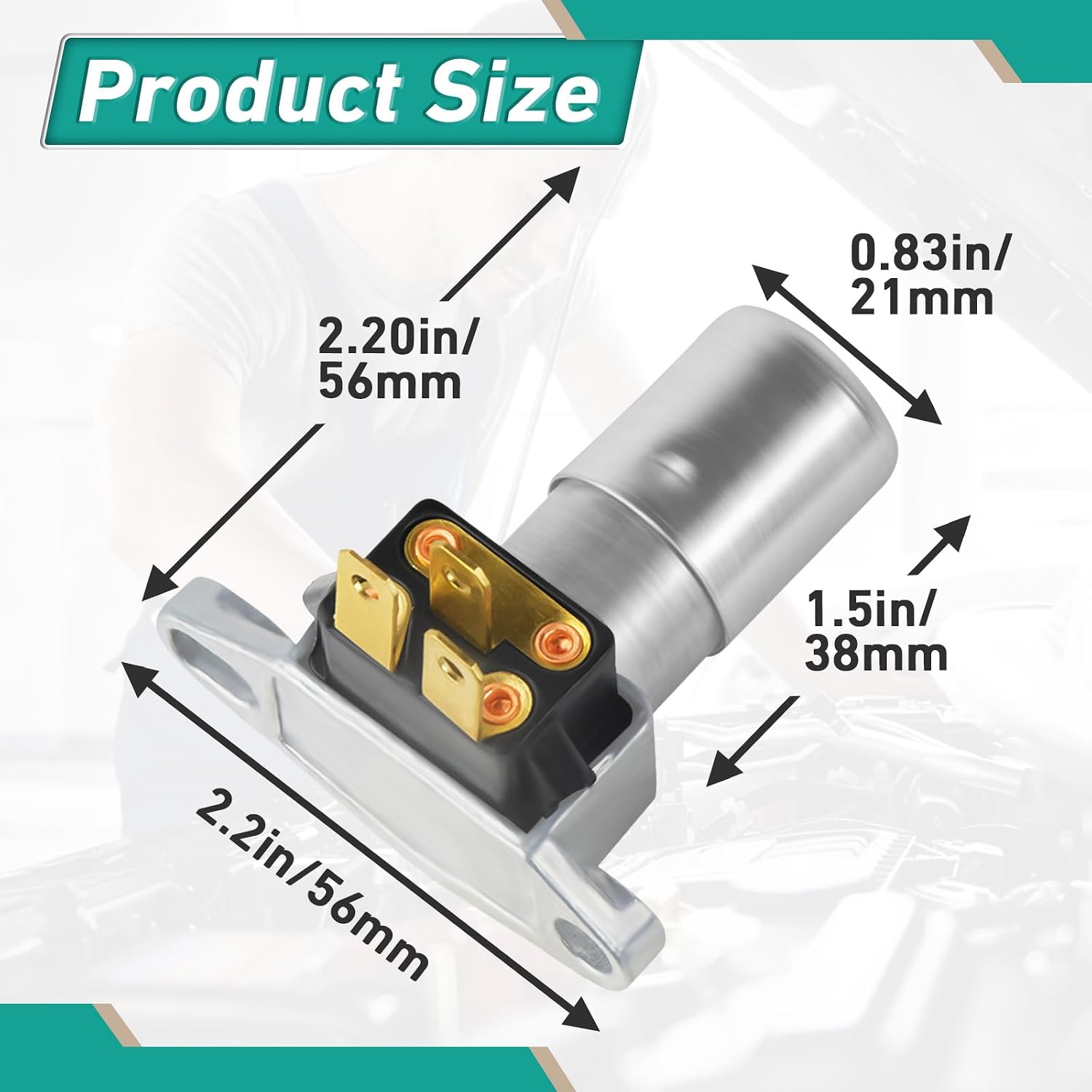 2Pcs DS72T DS-72 Headlight Dimmer Switch - D808 Dimmer Switch with 3 Terminal Replacement for Many Car Light Dimmer