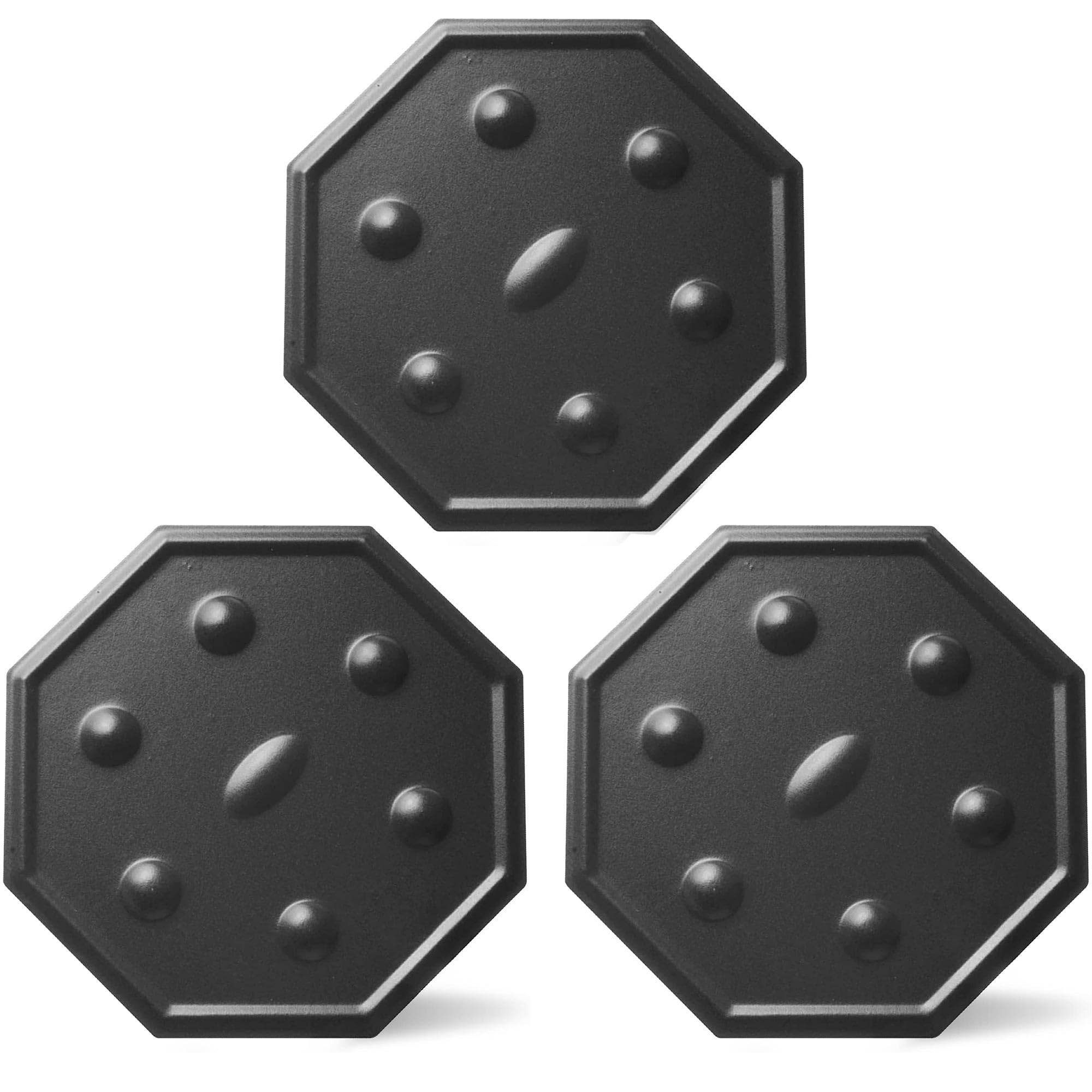 SimmerMat Heat Diffuser - Flame Diffuser Stove Cover Ring - Fire Diffuser for Any Type of Electric or Gas Stove - Dishwasher Safe Stove Top Cover - Steel Plates for Simmering and Slow Cooking - 3 Pack