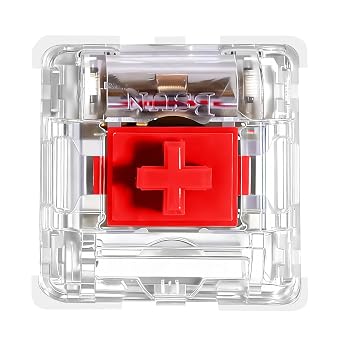 Granvela Cross-stem MX Red Switches, 10-Pack 3 Pin Linear/RGB/Dustproof Switches for Mechanical Keyboard - Compatible with Cherry MX