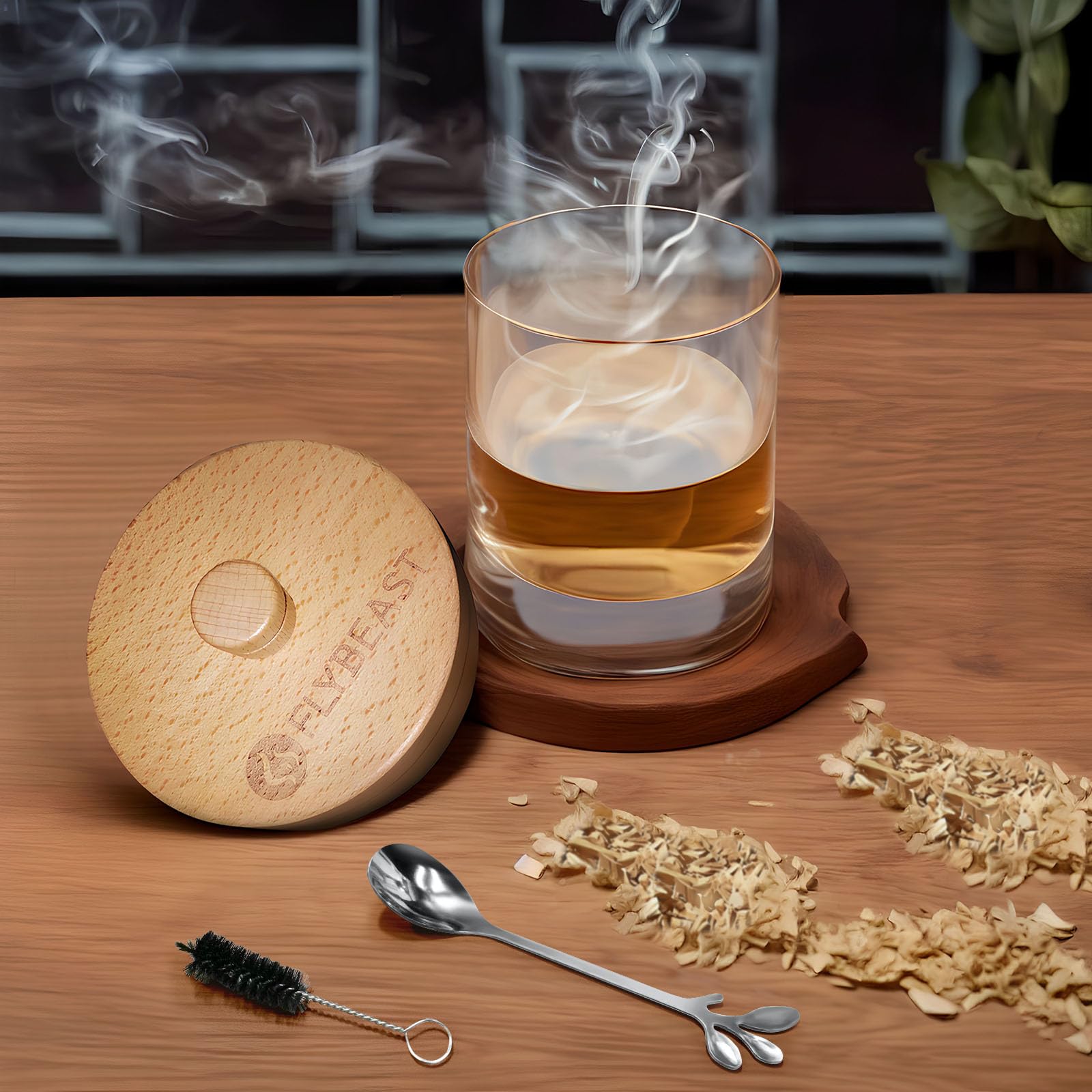 Cocktail Smoker Kit with Torch,6 Flavors of Wood Chips for Whiskey Bourbon Infuse Smoked Drink,Old Fashionable Birthday Gifts for Men, Husband, Dad and Boyfriend